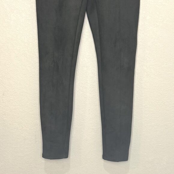 Spanx Pants Womens Small Green Faux Suede Pull On Stretch Slim Leg High Rise - Picture 7 of 9